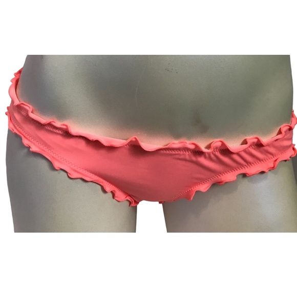 Victoria's Secret Neon Nectar Ruffle Cheeky Swim Bottom XS - Picture 2 of 2